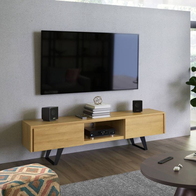Mitchell 72&#34; TV Stand for TVs up to 80&#34; Oak - Wyndenhall, 3 of 12