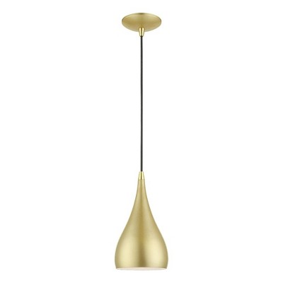 Livex Lighting Amador 1 - Light Pendant in  Soft Gold/Polished Brass
