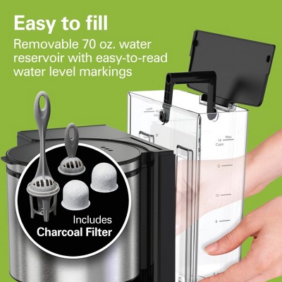 Hamilton Beach 14-Cup Black and Stainless Steel Coffee Maker