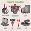 NutriChef 21-Piece Pots & Pans Kitchen Cookware Set, Non-Stick Bakeware with Utensils - 4 of 4