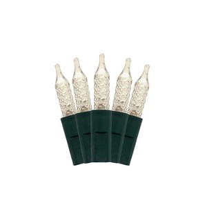 Perfect Holiday 70 LED Indoor/Outdoor Crosshatch Pointed Tip Green Cable Christmas String Lights - 1 of 4