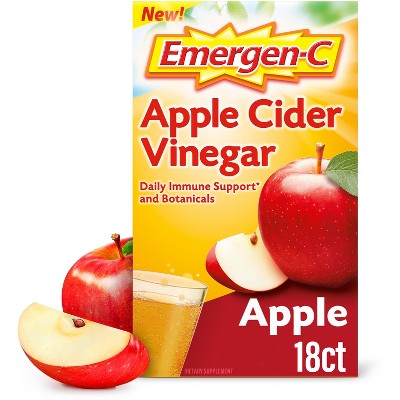 Emergen-C Apple Cider Vinegar Immune Support Powder - 18ct