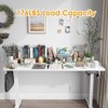 FURNIinspire Desks, Standing Desk Adjustable Height Sit Stand Home Office Desk, White, 4.59"*1.97"*3.90" - 2 of 4
