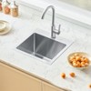 VEVOR 15 inch Kitchen Sink Workstation, 304 Stainless Steel Top Mount Sinks, Drop-In Single Bowl Farmhouse Basin with Accessories, Silver - 2 of 4