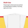 School Smart Poster Board, 11 x 14 Inches, White, Pack of 25 - 4 of 4