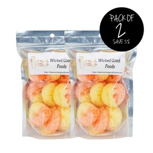 Wicked Good Foods 1 oz Freeze Dried Peach Rings - Pack of 2 - 1 of 4