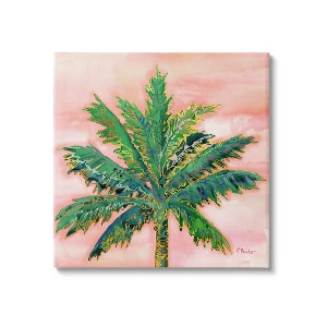 Stupell Industries Modern Glam Outline Palm Tree Canvas Wall Art - 1 of 4
