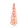 HOMCOM 7' Tall Pre-Lit Slim Noble Fir Artificial Christmas Tree with Realistic Branches, 200 Warm White LED Lights and 499 Tips - 4 of 4