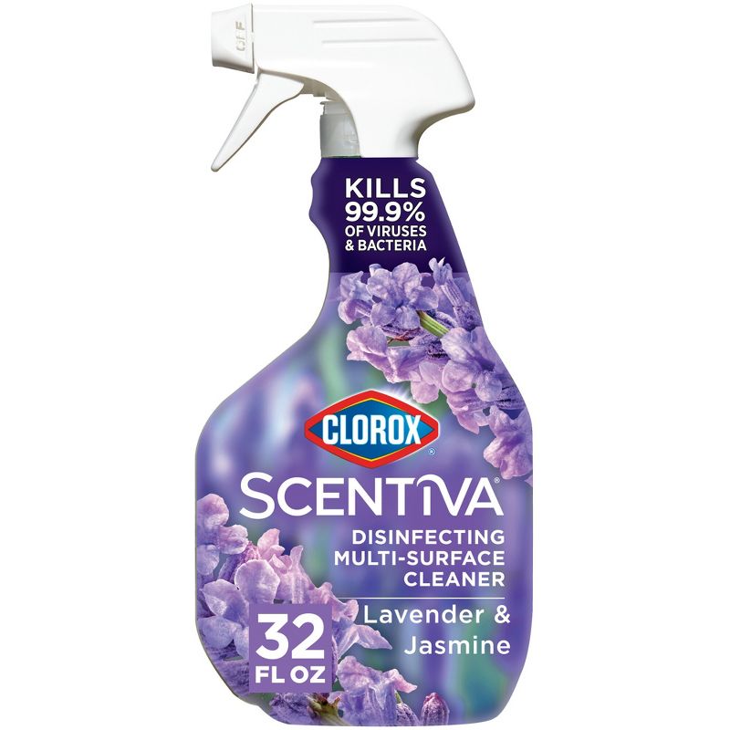 Clorox Lavender &#38; Jasmine Scentiva Multi-Surface Cleaner Spray Bottle Bleach Free - 32 fl oz, 1 of 17