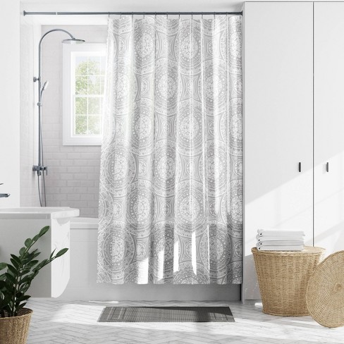 Medallion Peva Shower Curtain Zenna, What Is The Difference Between Eva And Peva Shower Curtain