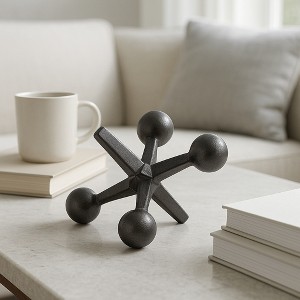 Sagebrook Home Metal Jacks Abstract Sculpture for Room, Bedroom or Office Decor, Aluminum - 1 of 4