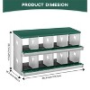 Chicken Nesting Boxes, Two-Tier Metal Chicken Egg Laying Box,Large Vented Holes for Egg Collection - 3 of 4