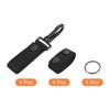 Unique Bargains Belt Keeper Key Ring Nylon Webbing Strap Hanging Gear  Buckle Key Chain Rotate Hook With Snap Black 3 Pcs : Target