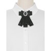 Elerevyo Women's Ribbon Faux Rhinestone Elegant Bow Ties - 4 of 4