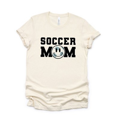 Simply Sage Market Women's Soccer Mom Smiley Face Short Sleeve Graphic Tee
