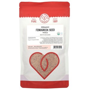 Pure Indian Foods Organic Fenugreek Seed, Whole, 8 oz (226 g) - 1 of 2