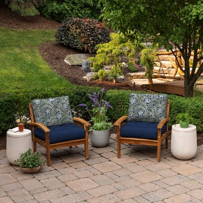 Sapphire Morrison Floral Deep Seat Cushion Set with Polyester Fill