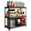 Metal Shelving Unit, Garage Storage Shelves, Adjustable Steel Storage Rack, Standing Workshop Shelving System - 2 of 3