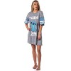 Disney Womens' Lilo & Stitch Team Stitch Shirt Pajama Dorm Sleep Shirt Nightgown For Adults Grey - 2 of 4