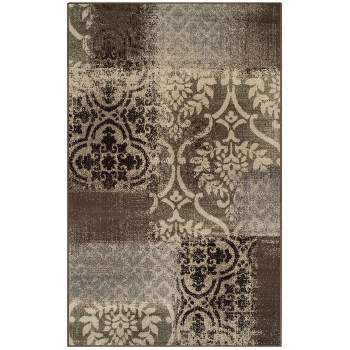 Mid-Century Abstract Damask Indoor Runner or Area Rug by Blue Nile Mills