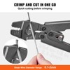 VEVOR Wire Rope Crimping Tool and Cutter Up To 2.2mm Wire Cable Crimps, 1/64" - 3/32" Crimping Loop Sleeve Kit and 160pcs Aluminum Buckles - 4 of 4