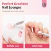 Saviland 100-Piece Gradient Sponge Kit: Ombre Nail Sponges w/ Silicone Gripper - White Reusable Pro-Grade Essentials. - 3 of 4