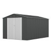 Bencmate Storage Sheds Hinge Portal Outside Storage Room With All-Weather Design Metal Tool Shed For Backyard, Patio, Lawn, Gray, 101.6"*142.1"*80.1" - 2 of 4
