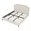 CAVINAS Platform Bed with Ruched and Button Tufted Headboard,Upholstered Bed Frame,Box Spring Not Required,Velvet - 4 of 4