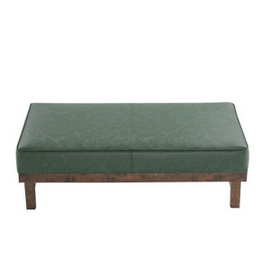 NicBex Modern 48.15" Rectangle Ottomans Leather Footstools with Wood Frame for Bedroom and Living Room - 1 of 4