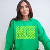 Simply Sage Market Women's Graphic Sweatshirt Mom Checkered Box Puff Print - 2 of 4