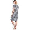 Casual Nights Women's Cotton Short Sleeve Sleep Dress, Nightshirt, Nightgown - 4 of 4
