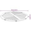 vidaXL Table Top Diameter 90 x 2.2 cm Round Solid Acacia Wood - 3 of 4