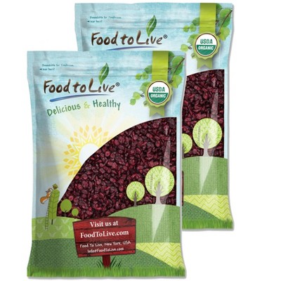 Organic Dried Cranberries - by Food To Live