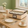 Quilted Microfiber China Organizer Box with Dividers - Protects & Organizes Up to 12 Pieces - Ideal for Seasonal Dishware Protection - 2 of 4