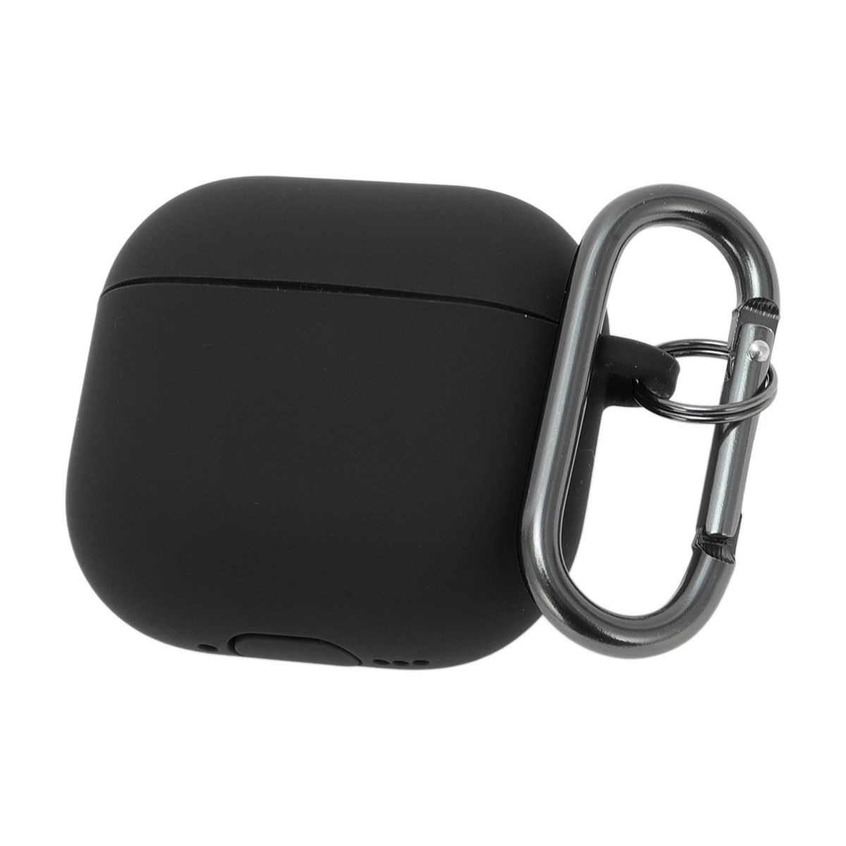 Unique Bargains Protective Case for AirPods4 Soft Silicone with Carabiner Front LED Visible 1Pc