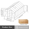 Gulches 10x14FT Walk in Polycarbonate Greenhouse Windproof Aluminum Heavy Duty Drainage All Season Outdoor Backyard - 2 of 4