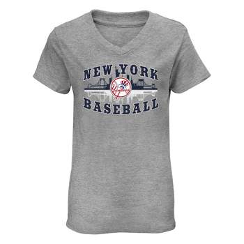 MLB New York Yankees Girls' V-Neck T-Shirt