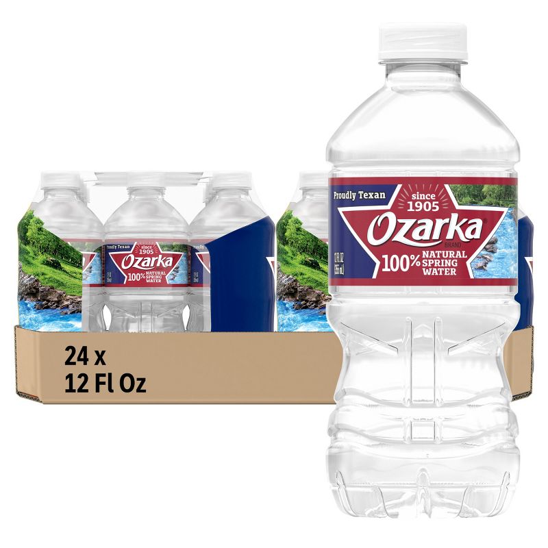 Ozarka Brand 100% Natural Spring Water - 12pk/12 fl oz Bottles, 1 of 9