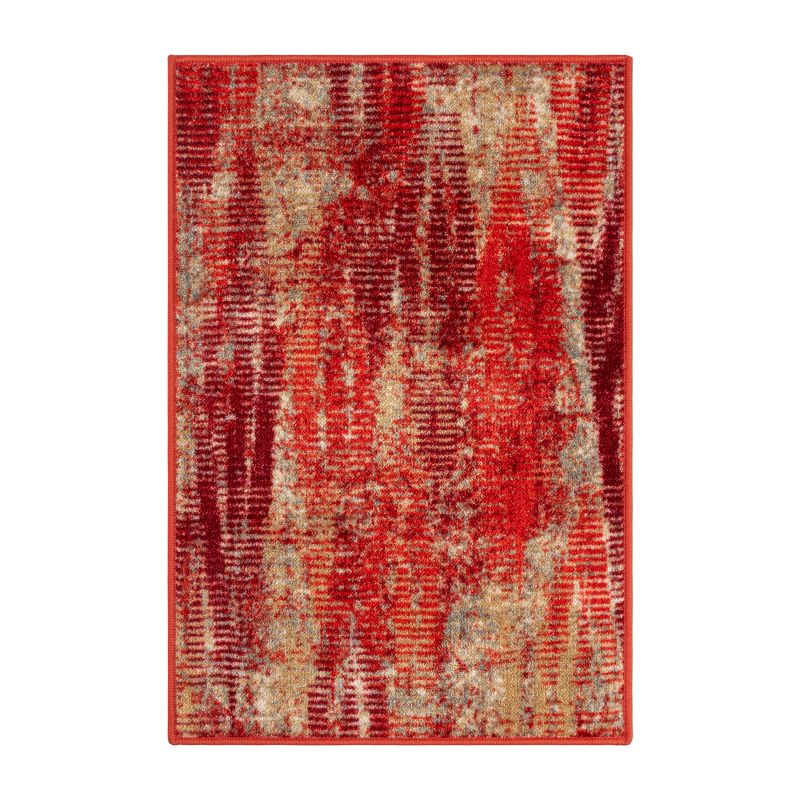 Modern Abstract Washable Non-Slip Indoor Runner or Area Rug by Blue Nile Mills, 1 of 4