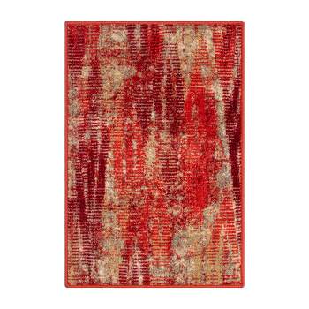 Modern Abstract Washable Non-Slip Indoor Runner or Area Rug by Blue Nile Mills