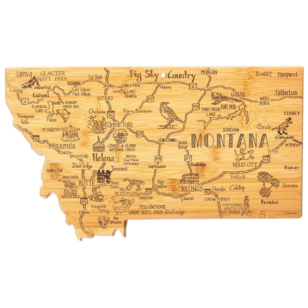 Photos - Chopping Board / Coaster Totally Bamboo Destination Montana Cutting Board