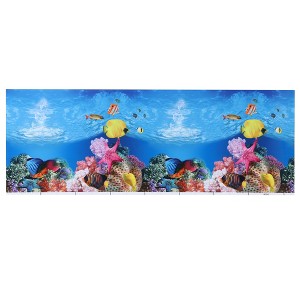 Unique Bargains Aquarium Background Poster Double-sided Aquarium Fish Tank Background Decorative Paper Sticker 1 Pc - 1 of 4