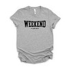 Simply Sage Market Weekend I love You Heart Short Sleeve Tee - XL - Heather Grey - 2 of 4