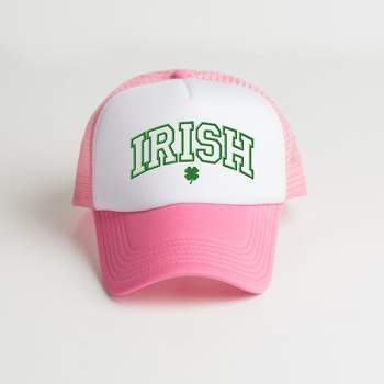 Simply Sage Market Embroidered Irish Varsity Clover St. Patrick's Day Foam Trucker Hat