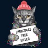 Men's Design By Humans Christmas tree killer By kodamorkovkart Tank Top - 2 of 3