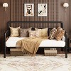 Twin Size Daybed Frame with Headboard - Sturdy Metal & MDF Sofa Bed for Living Room, Bedroom or Guest Room, Easy Assembly - 2 of 4