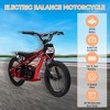 Red Electric Dirt Bike, 360W Kids Dirt Bike, Electric Motorcycle, Adjustable Speeds 6.84/11.81/15.53 MPH, Kids Electric Bikes 6-12, 16" Off-Road Whee - 3 of 4