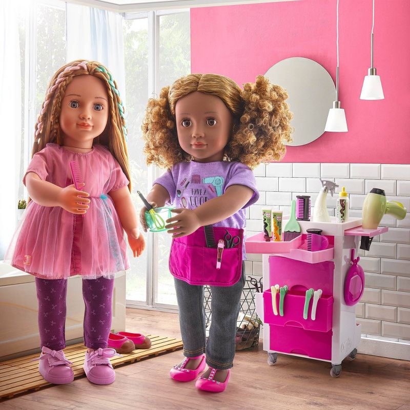 Our Generation Salon Cart &#38; Styling Accessories Set for 18&#34; Dolls, 3 of 9