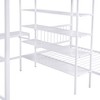 PAGED Twin Size Bunk Bed Modern Simple Metal Quadruple Bed Frame with Guardrail and Ladder, Space Saving - 3 of 4