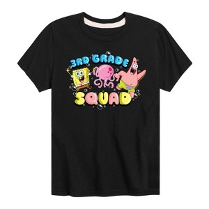 Boys' - SpongeBob SquarePants - 3rd Grade Squad Short Sleeve Graphic T-Shirt - 1 of 4